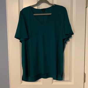 Flowy green blouse